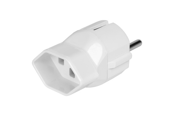 STEFFEN Reiseadapter Schweiz - Europa 1409570 weiss