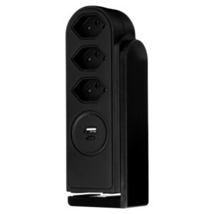 STEFFEN Steckdosenleiste Clamp 1.5m 5000092SW schwarz