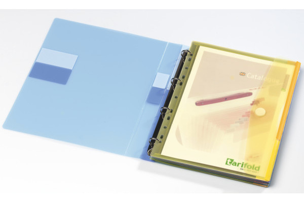 TARIFOLD Klettverschluss-Tasche A4 510229 rPP assortiert 12 Stück – Bild 3