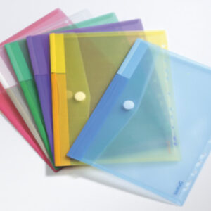 TARIFOLD Klettverschluss-Tasche A4 510229 rPP assortiert 12 Stück