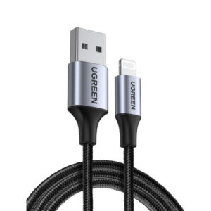 UGREEN Cable USB-A-Lightning 60156 1m,2.4A Max,Black