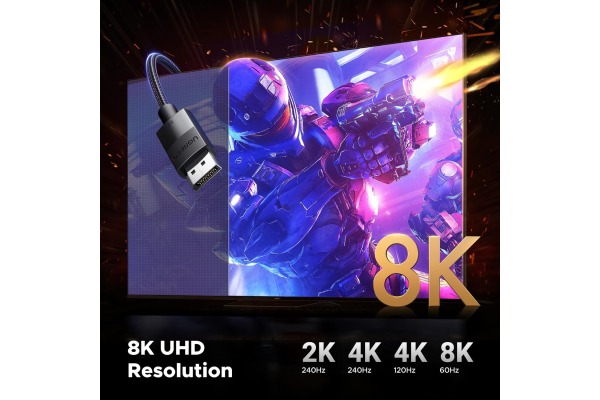 UGREEN Cable Display Port 1.4, 8K 80391 1.5m,Black – Bild 3