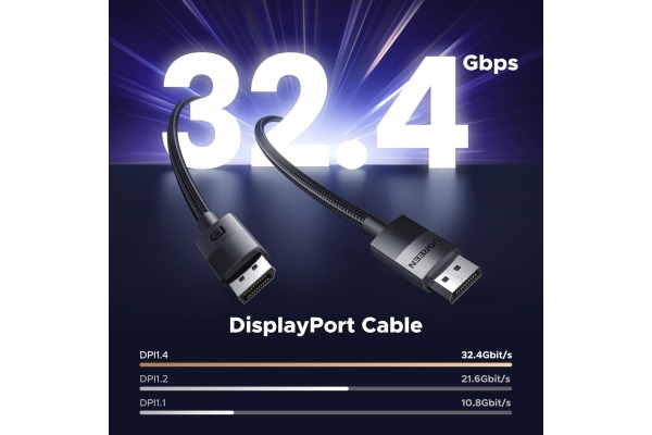 UGREEN Cable Display Port 1.4 80393 3m,Black – Bild 4