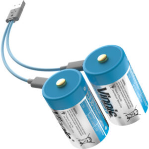 VINNIC USB Rech. Batt. D Type-C VPRB-UCD- 3000mAh,Case,2pcs.