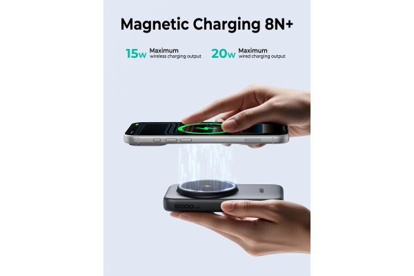 AUKEY MagFusion Reel 5000mAh PB-MS11 PB,Qi2 Wirel.Retract.Cable – Bild 3