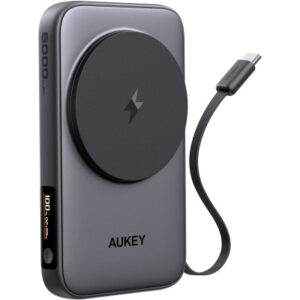 AUKEY MagFusion Reel 5000mAh PB-MS11 PB,Qi2 Wirel.Retract.Cable