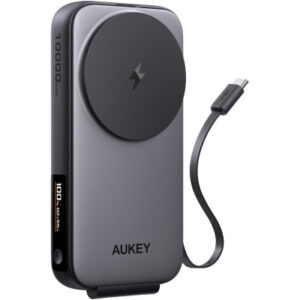 AUKEY MagFusion Reel 10000mAh PB PB-MS12 Qi2.2,25W,Wirel.Retractable