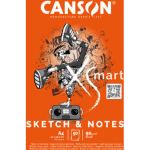 CANSON Zeichenblock Sketch&Notes A4 32250P003 blanko, 90g 50 Blatt