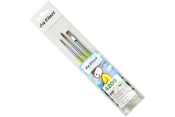 DA VINCI Schulpinsel-Set Fit Synthetic VA-4209_0 Grösse ass., Synthetik 3 Stück