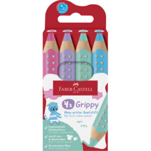 FABER-CA. Farbstifte Grippy 110702 4 Farben, pastell