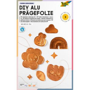 FOLIA     DIY Alu Prägefolie   18x29.7cm 520       kupfer, extra strong   3 Blatt
