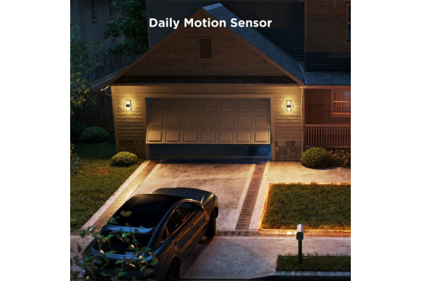 GOVEE Aussenwandleuchte H7078CD1 schwarz, Matter, mit Sensor – Bild 3