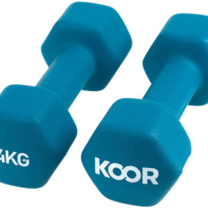 KOOR Kurzhantel Set 4kg F00914 türkis 2 Stück