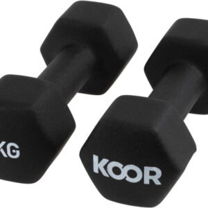 KOOR Kurzhantel Set 5kg F00915 schwarz 2 Stück