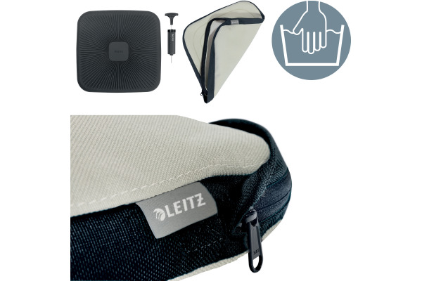 LEITZ Sitzkissen Ergo Active 654000-85 hellgrau mit Stoffbezug – Bild 3