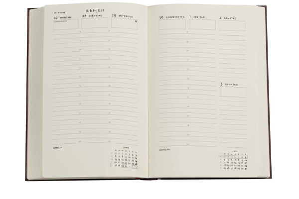 PAPERBLAN Agenda Blaue Weide Maxi 26/27 FD1844-6 1W/2S 18M DE VER SC 13.5x21cm – Bild 2