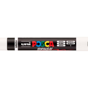 POSCA Brush Marker 1-4mm PC5BRWHIT weiss