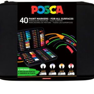 POSCA Marker 1-8mm POSCAFIN Fine Art Koffer 40 Stück