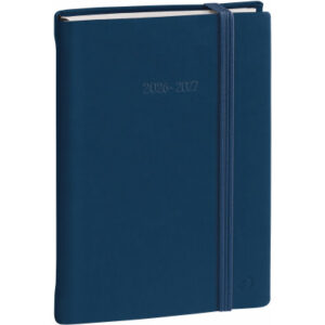 QUO-VADIS Eurotextagenda Silk 26/27 1281593Q 1T/1S 12M blau ML 12x17cm