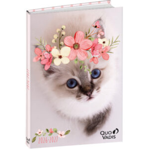 QUO-VADIS Eurotextagenda Katze 26/27 1282699Q 1T/1S 12M ML 12x17cm