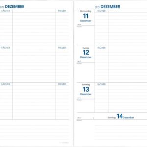 QUO-VADIS Texthebdo Ersatz 26/27 296003Q 1W/2S 12M DE 16x24cm