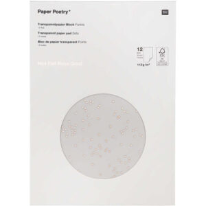 RICO DESI Transparent Papier A4 0 Punkte 113g, 12 Blatt