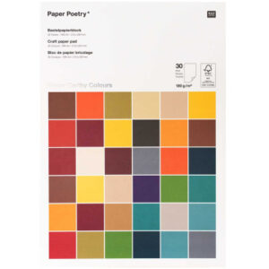 RICO DESI Bastelblock A4 0 Super Earthy 180g, 30 Blatt