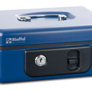 RIEFFEL   Geldkassette DeLuxe 3 A13184    23x18,5x8cm               blau