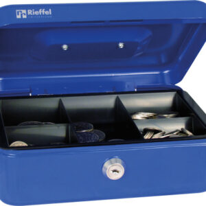 RIEFFEL Geldkassette Valorit A19088 7,7x20,7x15,7cm blau