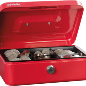 RIEFFEL Geldkassette Valorit A19089 7,7x20,7x15,7cm rot