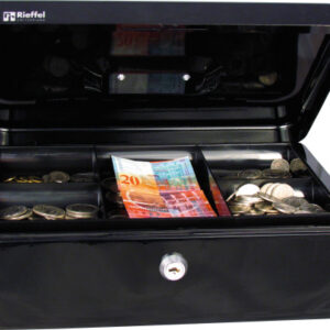 RIEFFEL Geldkassette Valorit A19093 8,2x26,2x19,2cm schwarz