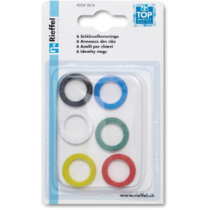 RIEFFEL Schlüsselkennringe A20948 ass. 6 Stück
