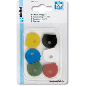 RIEFFEL Schlüsselkappen A20957 ass. 6 Stück
