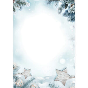 SIGEL Weihnachts-Papier A4 DP312 90g,Snow Star 25 Blatt
