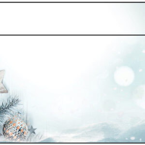 SIGEL     Weihnachts-Couvert     11x22cm DU312     90g,Snow Star         25 Stück