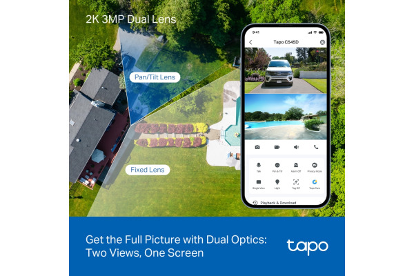 TP-LINK Outdoor Dual Lens Security Cam TAPOC545D Pan/Tilt – Bild 4
