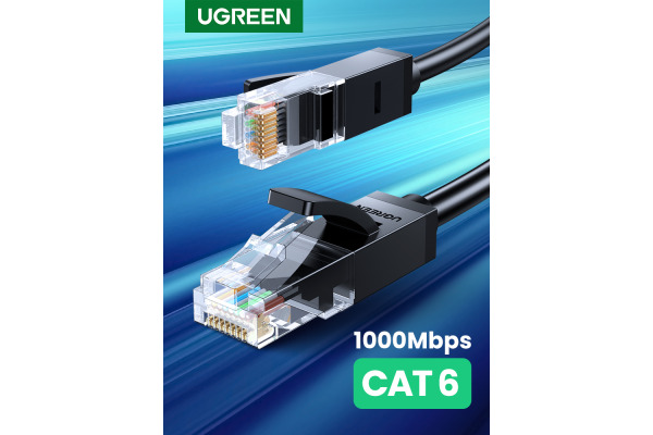 UGREEN Cable Cat 6 U/UTP Lan 20159 1m, Black – Bild 3