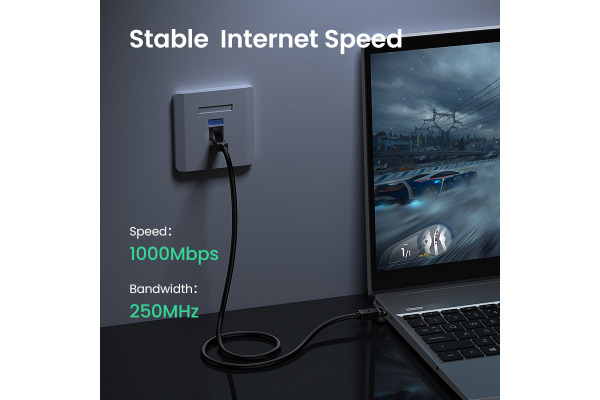 UGREEN Cable Cat 6 U/UTP Lan 20159 1m, Black – Bild 4