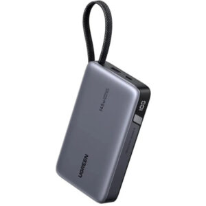 UGREEN Power Bank 145W 55992B Built-in Cable,Space Grey