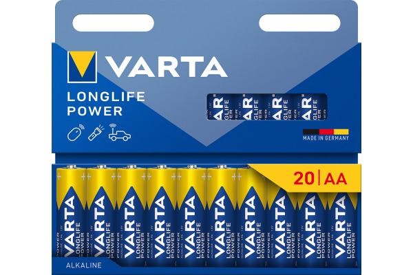 VARTA Batterie Longlife Power 4906121720 AA/LR06, 20 Stück