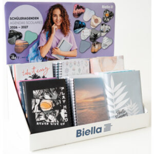 BIELLA Display Schüleragenden 26/27 02000027U 24 Stk, assortiert