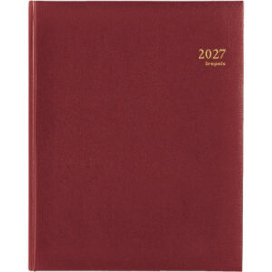 BREPOLS Agenda Concorde Lima Ku. 2027 26.3.0099 1W/2S weinrot 21x27cm
