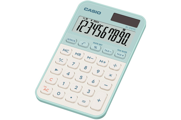 CASIO Taschenrechner SL-310YC hellgrün – Bild 2
