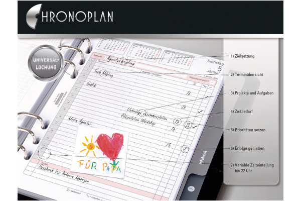 CHRONOPLA Ersatz Wochenplan 2027 50577Z.27 1W/2S in Zeilen A5 – Bild 3