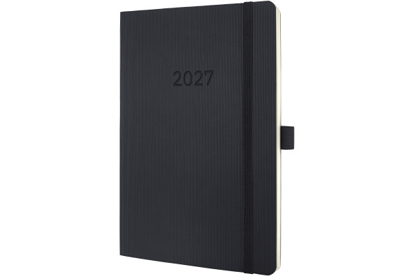 CONCEPTUM Wochennotiz-Kalender 2027 C2724 1W/2S schwarz 13.5x21cm