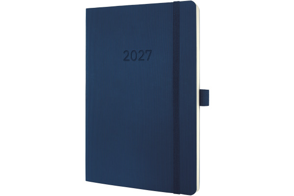 CONCEPTUM Wochenkalender 2027 C2732 1W/2S dunkelblau 13.5x21cm