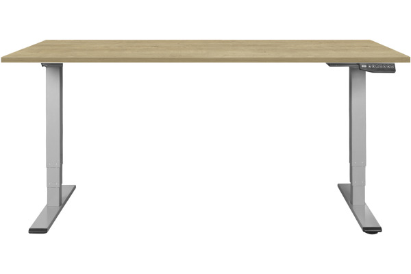 CONTINI Bürotisch ET225E 180x80cm 112179 Eiche/grau – Bild 2