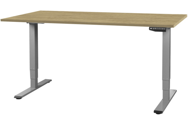 CONTINI Bürotisch ET225E 180x80cm 112179 Eiche/grau