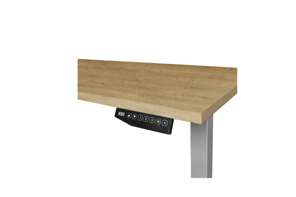CONTINI Bürotisch ET225E 200x90cm 112180 Eiche/grau – Bild 3