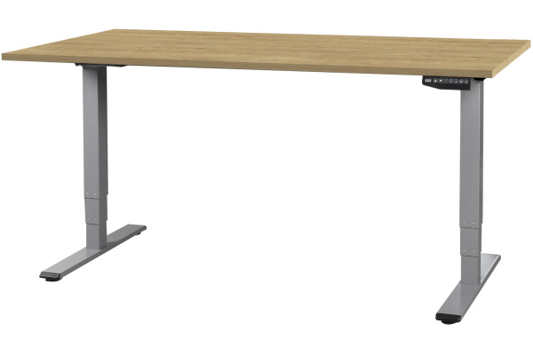 CONTINI Bürotisch ET225E 200x90cm 112180 Eiche/grau